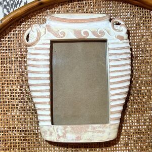 Vintage Pottery Jar Photo Frame